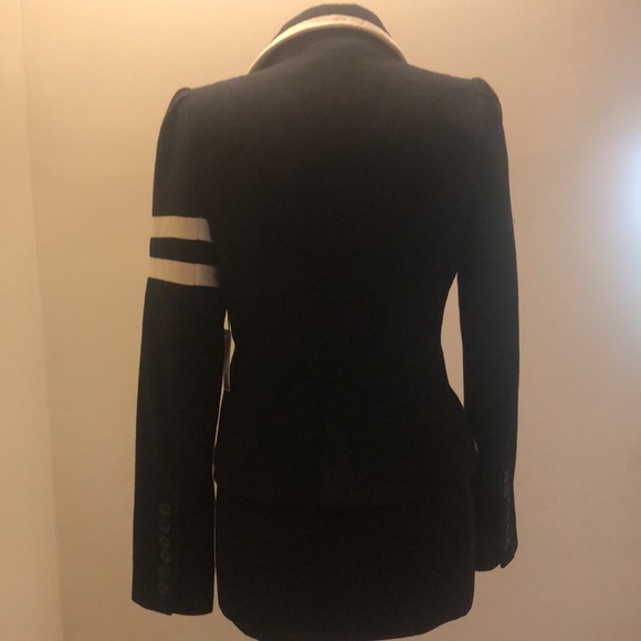 Naval and white wool blazer - Picture 7 of 9